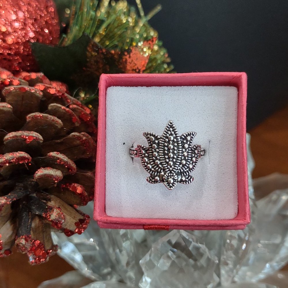 Boho Style Silver Ring - image 4